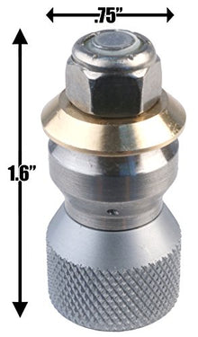 Sewer Jetter Hose & 4 Nozzles 3/8in.x 200ft. 4400 PSI & 4.8 Orifice Stainless Steel DLX Thruster Flusher Degreaser Spinner
