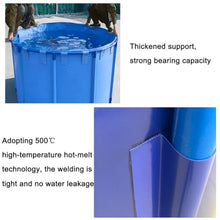 Zfmnoyev Round Pool Above Ground, Thickening Pool Belt Frame, Large Fold Aquarium Children's Pool Fish Tank, Easy to Install, for Backyard Garden Outdoor(1.5x1.2m-2100L/59x47in)