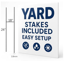 Custom Yard Signs 18x24" – 20 Pack Full Color Personalized Double Sided Lawn Signs, Includes Metal H-Stakes, Perfect for Outdoor Events & Real Estate Use