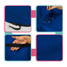 Hot Tub Cover/Spa Cover 18 Oz Waterproof - 100% Weather Resistant Outdoor Square Spa Cover with Elastic for Snug Fit (14" H x 85" W x 85" D, Blue)