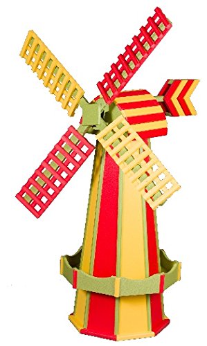 Garden Oaks Specialties Medium Poly Windmill Rainbow