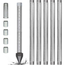 JINTVO Heavy Anti-Corrosion Sand Driven Well Kit, 1-1/4 Inch 36in Long Filter Tube with 60 Mesh Stainless Screen, Cast Iron Drilling Tip for Farm & Backyard Irrigation Wells(5+1kit)