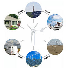 FLTXNY POWER Wind Turbine 1000W 24V Horizontal Wind Generator Kits 3 Blades with MPPT Charge Controller Free Energy