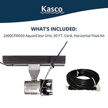 Kasco AquatiClear 1/2HP Circulator w/Float, 120V, 50ft Power Cord