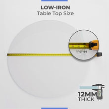 36 Inch Round Ultra Clear Glass Table Top Pencil Polished Edge 1/2 Inch Low Iron Tempered Glass Premium Furniture Protection Replacement for Dining End Patio Kitchen Tables