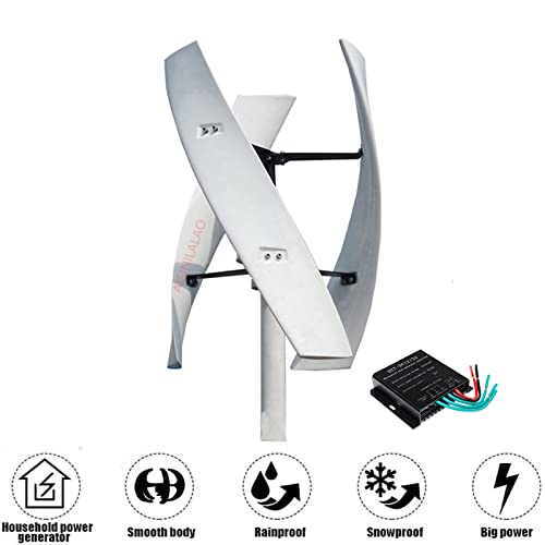 AISINILALAO 6000W Wind Turbine Generator Kit,12V 24V 48V Portable Vertical Wind Power Turbine Generator Kit Starting Wind Speed for Cabins Or Mobile Houses,48v