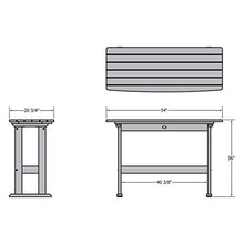 highwood Lehigh Counter Height Balcony Table, Nantucket Blue