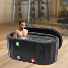 Inflatable Ice Bath Tub for Athletes, Large Portable Cold Plunge Pool with Pump & Repair Kit, 97.7 Gal PVC Recovery Tub for Muscle Relief, Outdoor Indoor Cold Soak Spa