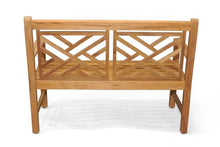 GOLDENTEAK Teak Chippendale Bench 4 Ft Outdoor Patio Garden Bench, Premium Grade-A Teak Wood Furniture for Porch, Deck, Lawn & Backyard Seating, Natural Oil Finish