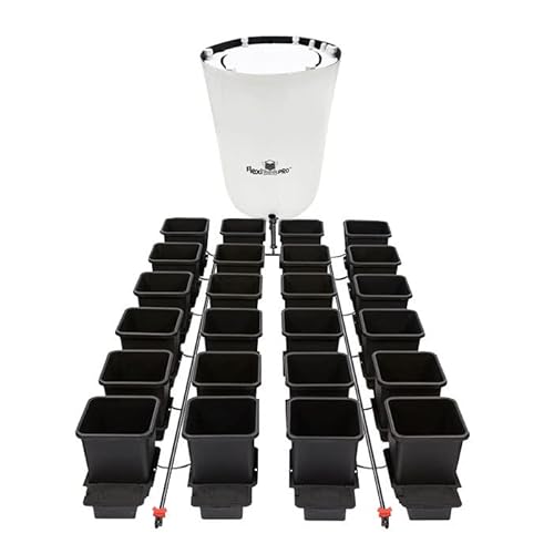 AutoPot 24 Pot System Self-Watering Hydroponic System with AIRBASES & AIRDOMES Black