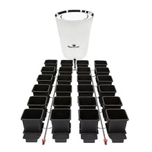 AutoPot 24 Pot System Self-Watering Hydroponic System with AIRBASES & AIRDOMES Black