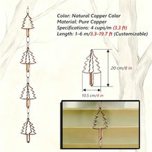 RNLFSP Customised Rain Chain for Roof Drainage System, Tree Cup Design