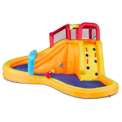 BANZAI Lazy River Water Park Pool - Waterslide and Cannon - for Kids