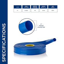 Alpine Corporation PVC Lay-Flat Water Discharge Hose, 300 ft.