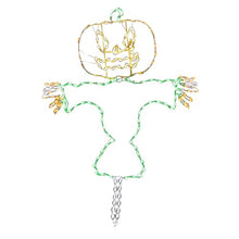 Holidynamics 72in LED Happy Jack-O-Lantern Scarecrow Outdoor Halloween Decoration - Cheerful and Festive Accent for Your Outdoor Halloween Display