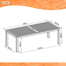 Amazonia Edinburgh 9-Piece Outdoor Rectangular Dining Table Set Eucalyptus Wood Amazonia