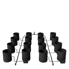 AutoPot 16 Pot GeoPot Self-Watering Hydroponic System with 3 Gallon Fabric Pots Black