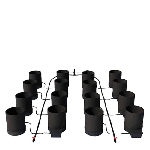 AutoPot 16 Pot GeoPot Self-Watering Hydroponic System with 3 Gallon Fabric Pots Black