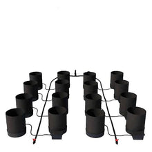 AutoPot 16 Pot GeoPot System with 3 Gallon Fabric Pots - Self-Watering, Hydroponic System (16Pot with No Tank) Indoor, Black