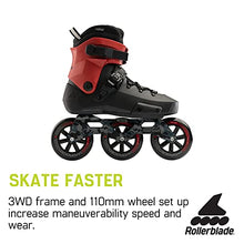 Rollerblade Twister 110 Unisex Urban Fitness Inline Skates Black/Red
