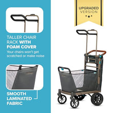 Wadabuggy Beach Foldable Cart - Collapsible & Folding Cart with Wheels for Sand & All Terrain - Foldable Wagon for Beach, Grocery, Heavy Duty