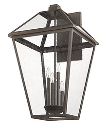 Z-Lite Talbot Outdoor Wall Sconce 4-Light 240W Oil Rubbed Bronze