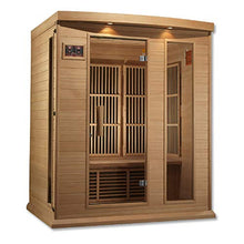 DYNAMIC SAUNAS Maxxus 3 Person Low EMF FAR Infrared Carbon Sauna Natural Finish