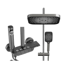 Shower shower set, piano keys, pressurized digital display, bathroom, rain