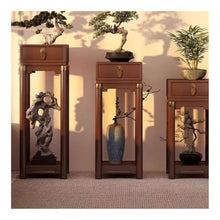 WOAITIANTIAN Vase Stand Living Room Floor Standing Plant Stand with Drawers, Study Tea Room Decor Rack