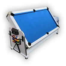 SIMBASHOPPING USA Pool Table 7FT Multigame Blue Air Hockey + Table Tennis + Table Top - Polar Blue, White
