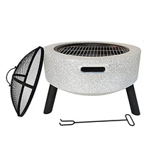 Outdoor Fire Pit Outdoor fire Pit, 23-inch Bonfire Wood Burning Terrace fire Pit, Heating Cooking Grill