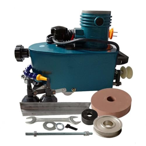 UILMLIO Electric Small Glass Edging Machine Portable Glass Edger Straight Round Bevel Edge Edge Grinder for Plexiglass Marble Stone Tile 680W