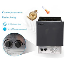 RFJYGWQM 220V Sauna Heater 3-9KW Dry Steam Electric Sauna Stove with Internal Controller for 70-460 Cubic Feet Home Hotel Spa Shower Bathroom (Color : 3KW)