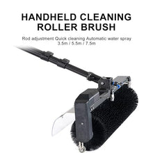 VNATWGOO Electric PV Panel Cleaning Brush 3.5m/5.5m/7.5m, with Extension Pole, Solar Panel Cleaner, Automatic Water Supply Cleaning Brush,7.5M