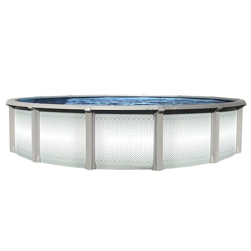 Lake Effect Pools 'Grand Cayman' 33 ft Round Above Ground Swimming Pool