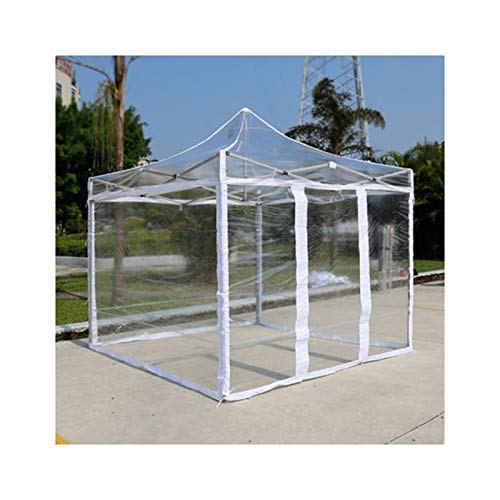 XBTGS Waterproof Pop up Gazebo Canopy Tent Heavy Duty PVC Garden Awning for Outdoor Patio Cover 4 Sizes Easy Setup Perfect for Events & Parties,Clear-3x3m,Clear-3x3m