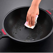 KKIUUUYTGT Die-casting Pot With Fixed Cover | Suitable For All Main Hobs | Natural Non-stick Mixing | Black