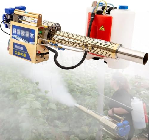 Professional Thermal Fog Machine,​ 15L Pulse Jet Fogger, High-Capacity Fogging, for Agriculture, Indoor and Outdoor Disinfection, Use Gasoline(D)
