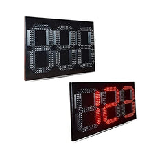 Large Digital LED Clock 10 Inch 3-bit 888 Red Outdoor LED Day Countdown Timer Outdoor Waterproof LED Dis-Play Logo Mounting Holes Hardware (Color : 12 inch White Clock Size : 1) (8 Inch Scoreboard 1)