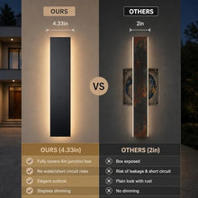 ZEOMLON 2 Pack 70in Outdoor Wall Light, 4.33in Wide LED Exterior Sconce
