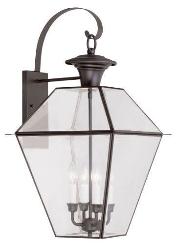 Livex Lighting 2386-07 Westover 4-Light Outdoor Wall Lantern, Bronze