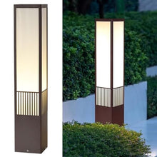 KISAD Waterproof Pillar Lamp Landscape Lighting Outdoor Bollard Lights Waterproof Pathway Lighting Modern Exterior Lawn Lamp for Patio Courtyard Yard Garden Driveway Decoration(80cm/31.5in)
