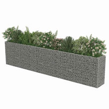 Heofavd Gabion Raised Bed Galvanized Steel 177.2"x19.7"x39.4" Garden Planter for Flowers and Plants, Sturdy Mesh Rock Cage for Outdoor Landscaping and Patio Border Decor