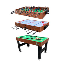 KICK Trilogy 55" 3-in-1 Multi Game Table Brown