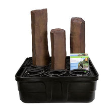 Aquascape Faux Basalt Column Landscape Fountain Kit with AquaBasin and Pump, Set of 3 Columns, 78366