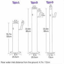 ERoomQ Freestanding Garden Water Column Hose Stand with Full Copper Outdoor Faucet Single Outlet Floor Mounted Water Feature,Single Outlet Faucet-86cm
