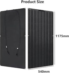 KZZAAO 1600W Solar Panel Kit 4 Pcs 400 Watt Flexible Solar Panel Lightweight Monocrystalline Photovoltaic Module Portable Solar Panels