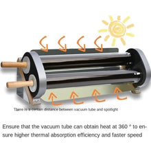 Dual-Tube Portable Solar Oven & Grill, Solar Powered Cooker, Outdoor Camping Stove for Hiking & Outdoor Cooking