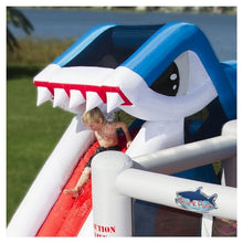 Blast Zone Shark Park Inflatable Water Park Bouncer White/Red/Blue