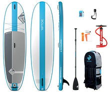 Boardworks SHUBU Riptide Inflatable Stand-Up Paddle Board (iSUP) Complete Kit Blue/White/Grey
